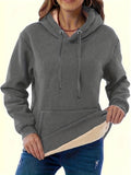 Wish Autumn And Winter Fashion Women's Clothing Warm Pocket Hoodie Coat