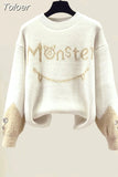 Winter New Cashmere Vest Coat Embroidery Knitted Sweater Casual Trousers Three Piece Elegant Women's Pants Set