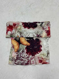 Cloth Forgets Ancient Butterfly Tie-Dye Print Shoulder Asymmetric Tsets Hottie Wind Tight Short