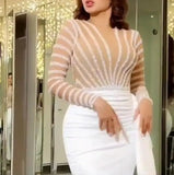 Dress Women Sleeveless Solid Sequin O Neck Asymmetrical High Street Dance Wedding Prom Party Night Fashion Long Dresses