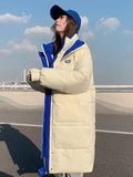 2022 Winter Women Long Parkas Jackets Casual Hooded Thick Warm Windproof Parkas Sonw Coat Fashion Female Windproof
