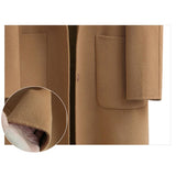 Autumn Winter Coats 2023 European Style Women Long Coats Single-breasted Hairy Female Long Jacket Coat Women