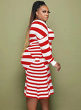 Plus Size Stripes Mermaid Party