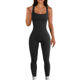 Piece Jumpsuit and Rompers Women Sport Yoga Fitness Jumpsuit Sexy Sleeveless Vest Bodysuit Slim Casual Bodysuit