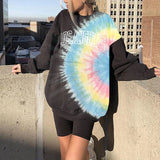 Yskkt T Shirt Women 2021 Loose Long Sleeve Pullover Tops Spring Autumn Ladies Casual Letter Printing Casuald Woman