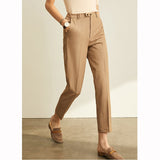 Graduation party gift Spring Summer Pants Female Office Lady Solid High Waist Female Trousers Fashion Straight Suit Pants For