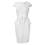 Large-Size Women's 2025 Summer New Temperament Tongle Bag Hip Pencil Dress