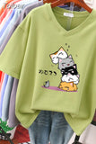 100% Cotton Plus Size T Shirt Anime Short Sleeve Women's Top 2023 Summer Couple Loose Oversized T Shirts Japanese
