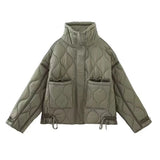 New Casual Loose-Fitting Lingidical Collar Long-Sleeved Cotton Jacket