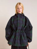 Set Color Collar Rope Waist Jacket Jacket 2025 Autumn Women's