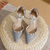 High Heels Women's Fine Heel 2025 New Cut Men's Dress Willow Pointed One-Word With Buckle Head