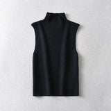 New Spring Style Simple And Slim Rib Knitted Blouse-Outfit