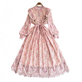 Court-Style Long Dress With Heavy Embroidered Lace Dress