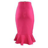 Bandage Woman Skirt Mermaid Pleated Skirt Long Vintage Summer Skirts For Women Sexy Harajuku High Waist Party Club