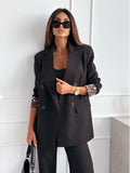 2025 New Suit Collar Long Sleeve Temperament Commuting Fashion Blast Lattice Small Suit