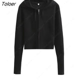 Spring New Hoodie Cropped Top And Pants Sets White Y2k Casual Outfits Low Waist Knit Two Piece Sets For Women