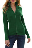 Turtleneck Sweater Women Autumn Winter Warm Jumper Long Sleeve Top Knitted Cardigan Vintage Korean Fashion Solid Zip Up
