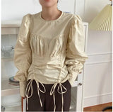 Lace Spring femme Shirt Casual white Tops Girls Blouse Women Long sleeve Linen Cotton Plus Size Women Blouses