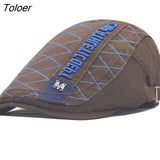 Letters Embroidery Men Flat Top Berets Outdoor Sunshade Newsboy Hats Business Hat Trucker Hat Sun Hat Painter Hats