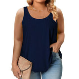 2025 New Round-Neck Loose Sleeveless Women's