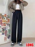 Office Wear Women Pants Summer Casual Elegant Trousers Women Wide Leg Chic Office Wear Straight Pants For Women High
