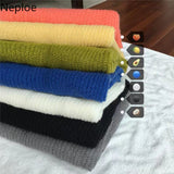 Woman Sweaters Sexy V-neck Knit Oversized Top Fashion Y2K Sweater See Through Thin Jumper Korean Elegant Women's