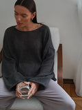 New Hollow Knitted Top 2025 New Round Collar Perspective Thin Sweater