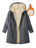 And Long-Term Hooded Jacket In Autumn And Winter