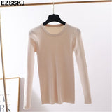 winter clothes Knitted woman sweaters Pullovers spring Autumn Basic women's jumper Slim women's sweater cheap pull long