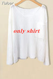 New Fade Wide Leg Pants Sunscreen Long-sleeved T-shirt White Sling Three-piece Elegant Women's Pants Set Summer
