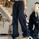 American Style Retro Cargo Jeans-Outfit