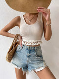Spring And Summer New Products Repair The Hem Splicing Taway Design Vest