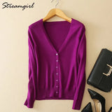 Women's Cashmere Cardigan For Women Long Sleeve Knitted Female Cardigans Short Ladies Cardigans Women's Sweater Autumn