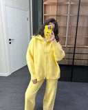 2025 New Women's Languiled Collar Knitted Trousers