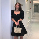 Graduation party VintageWhite Dress Summer Harajuku Fashion Women Mini Skirt Fairy Evening Dress Elegantes Cute Aesthetic Clothes