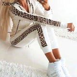 Pieces Sets Women Casual Sport Joggers Long Sleeve Zipper Coat Pants Set 2023 Spring Streetwear Track Suit
