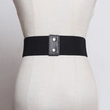 Pu Leather Multicolor Asymmetrical Black Wide Long Belt Personality Women New Fashion Tide All-match Spring 2022
