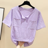 S-2XL New Summer T Shirt Women Elasticity Woman Clothes Oversize Tops Plus Size Tshirt Maxi Female Short Sleeve Cotton