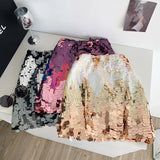 Half-Dress Women's Summer Heavy Light Squins High-Rise Skinny Hottie Fried Street-Bombing Short