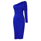 Women's Clothing 2025 Autumn And Winter 2025 New Fashion Temperament Repair Slanted Shoulder Sexy