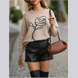 2025 New Wish Sweater Women's Christmas Snowflake Long-Sleeved Bottom Needle
