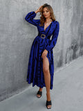 Print Belted Split Plunge