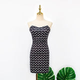 Zia Same Style Moon Slip Dress Summer Fashion Sexy Tube Top Mini Skirt Black Knit Cardigan 2 Piece Set Single Is Hell Song