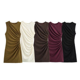 Homemade New Women's Classic Fashion Flawd Decoration Short Dress
