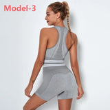 Seamless Gym Sets High Waist Gym Mesh Leggings Shirts Suit Long Sleeve Fitness Workout Sports Running Thin Sport