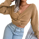 Wind 2025 Autumn/Winter Long-Sleeved Knitted Sweater Women's