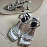 High Heels Women's Fine Summer Dress French Word With Roman Beautiful High Heel Sandals Female