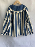 Blouse for Women Peter Pan Collar Bow Sweet Shirts Crop Tops 2023 Blusas De Puff Sleeve Y2K Top Fashion Korean