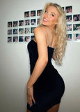 Fashion Deep V Neck Straps Bodycon