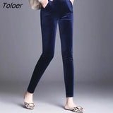 Velvet Warm Leggings Womens Plus Size 3xl Casual Skinny Stretchy Velour High Waist Pants 2020 New Long Trousers